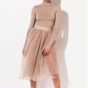PRINCESS TULLE MIDI SKIRT